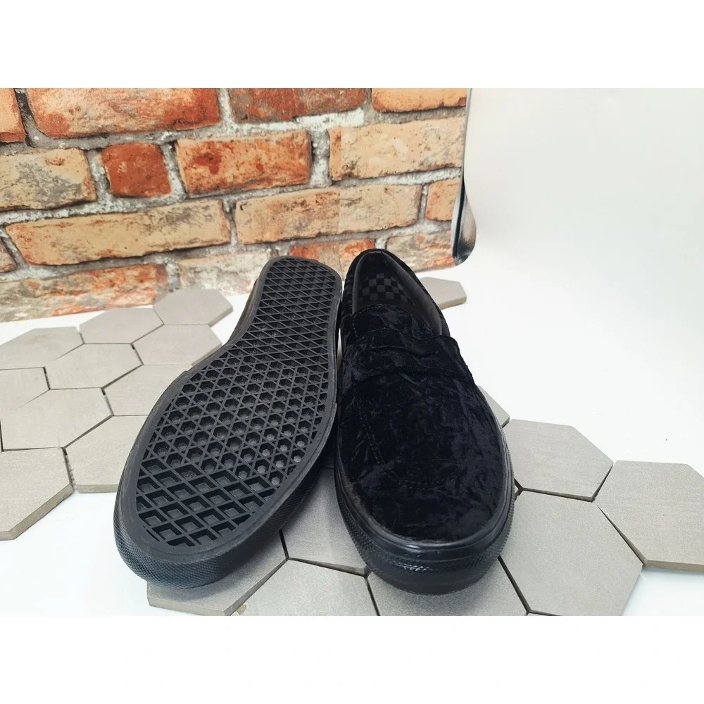 Vans Skate Style 53 Velvet Black Loafer Mens Sz 11 New Rare SlipOn Dress Sneaker